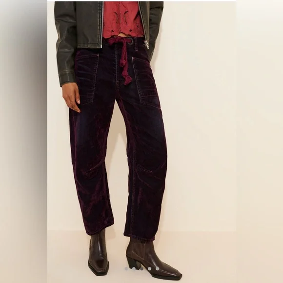 We The Free Red Velvet Joggers - Picture 10 of 12